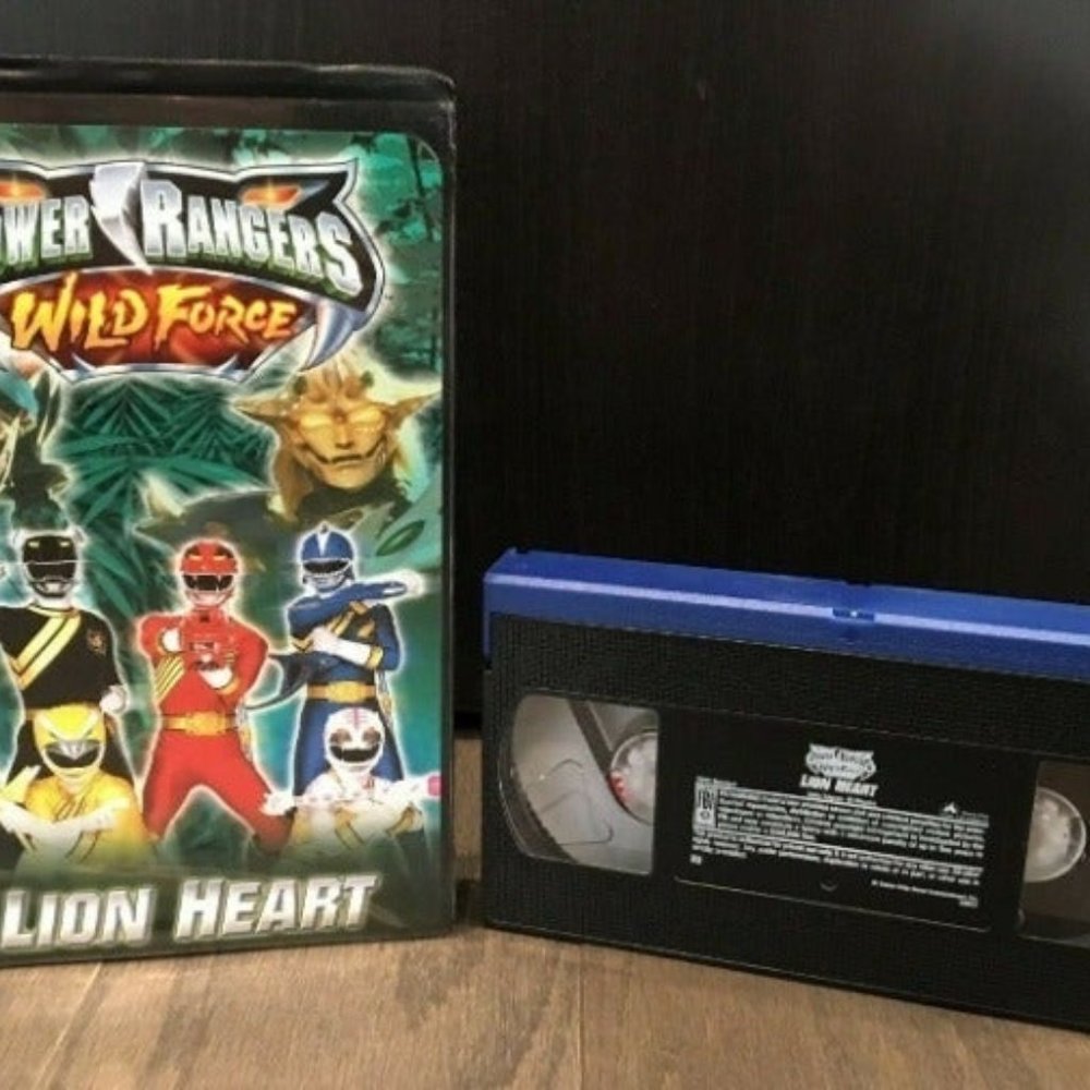 Power Rangers Wild Force Lion Heart VHS Tape 2002 Clamshell Super Sentai